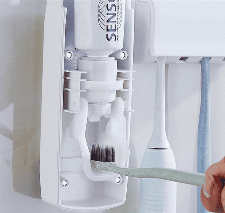 Automatic Toothpaste Dispenser Set, Toothpaste Squeezer, Hands Free Toothpaste Dispenser, Toothbrush Holder Automatic Toothpaste Dispenser Set, Toothpaste Squeezer, Hands Free Toothpaste Dispenser, Toothbrush Holder
